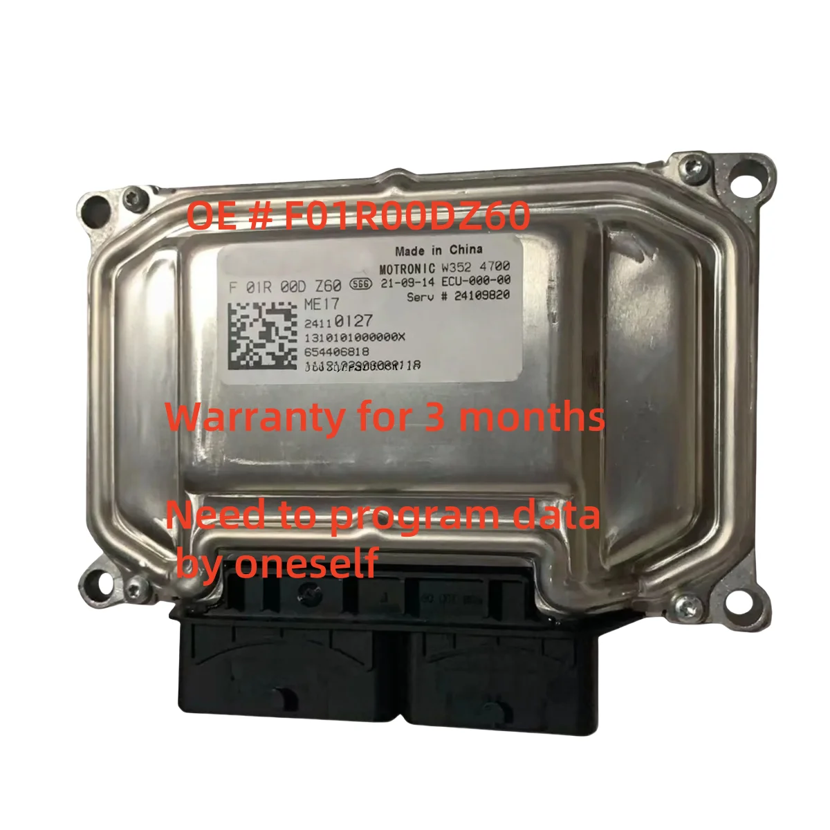 High quality F01R00DZ60 24110127 Engine Control unit ECU ECM Electronic Controller Module for Chevrolet