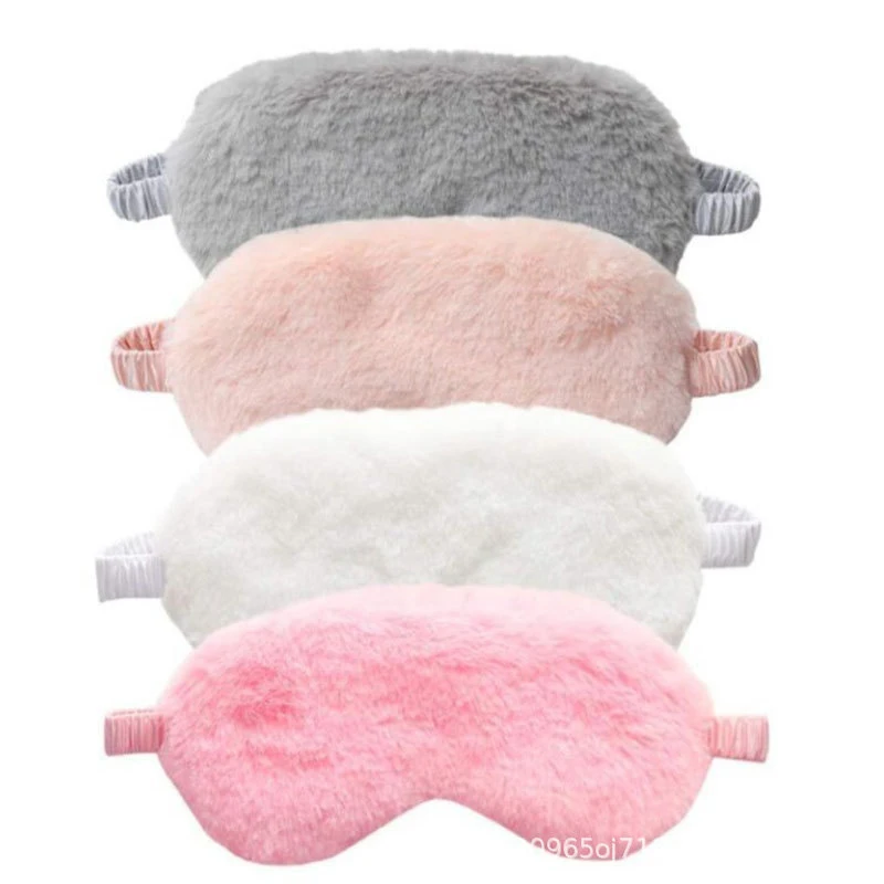 Sleeping Mask Sleeping Blindfold Soft Plush Eye Masks Cute Eye Cover Plush Mask Eyepatch Nap Health Eye Cover