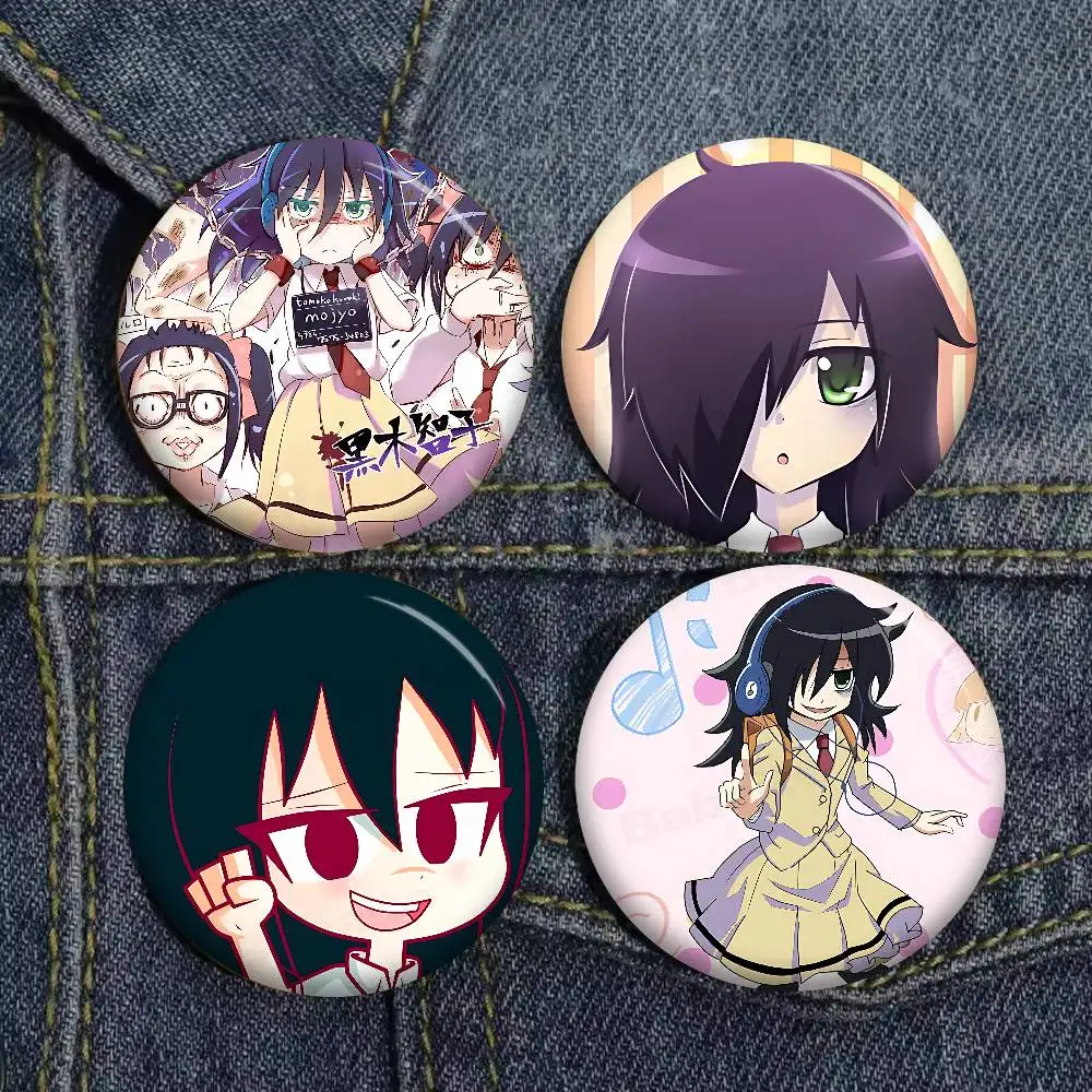 Cute K-Kuroki TomokoS Creative Pins Funny Faces Round Snap-in Brooch Badge Backpack Hat Accessories Jewelry Gifts