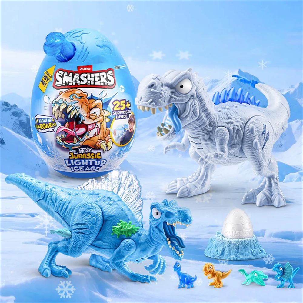ZURU Smashers Glacier dinosaure évasion garçon assembler dinosaure jouet Surprise déballage cadeau d'anniversaire tyrannosaure Rex ptérosaure