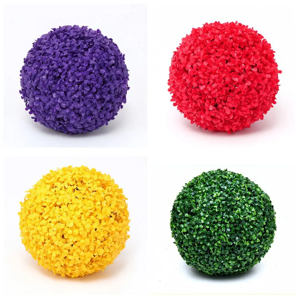 Artificial Decorative Faux Plant Grass Ball Milan Eucalyptus Orb For Home Office Garden Ceiling Hanging Ornament