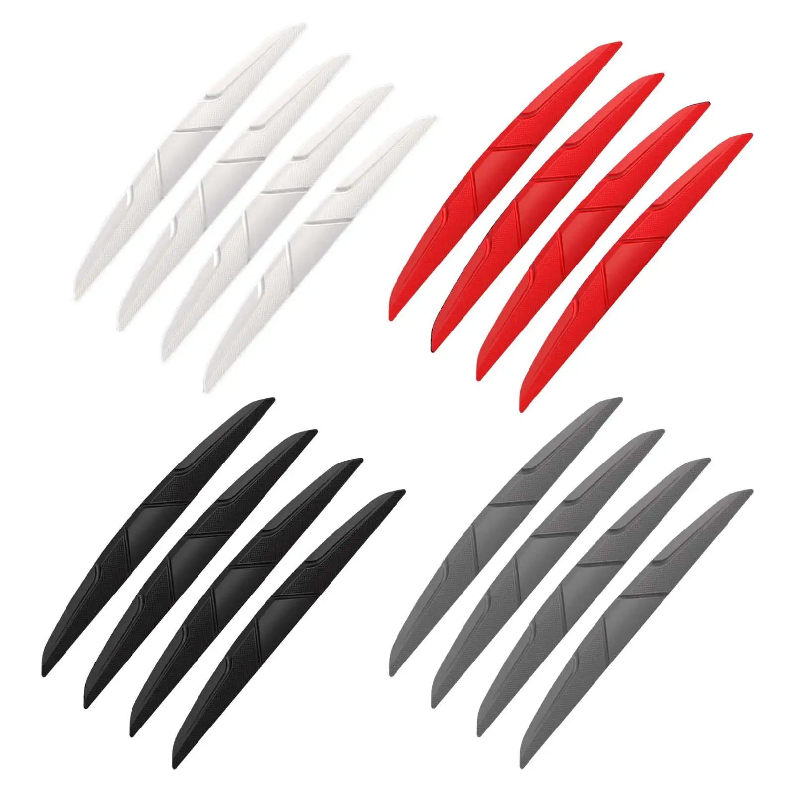 

4 Pieces Silicone Car Anti Collision Guard Strip Bar Stickers Anti Scratch Anti