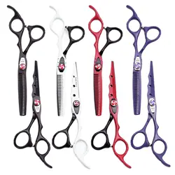 6'' Professional Hair Scissors Cutting Shears Thinning Hairdressing Haircut Salon Barber Home Japanese Steel Dropshipping A1019