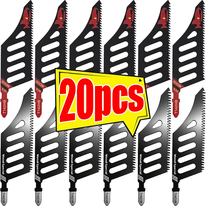 Lames de scie sauteuse à tige en T T142HB, en acier au carbone, dents remplaçables, pour le travail du bois, espaces serrés, outils de coupe, vente en gros