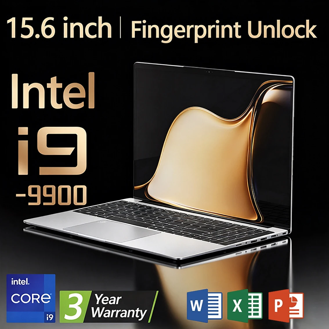 New Laptop Windows 11 Intel Core i9-9900 16GB RAM 2TB SSD 15.6