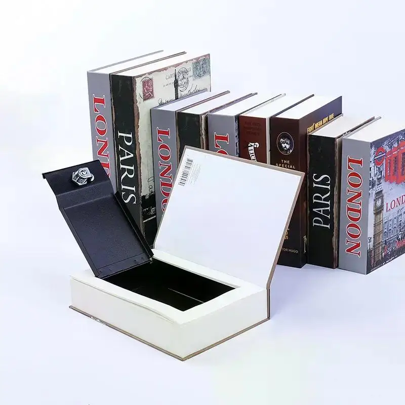 Safe Box Valuables Security Dictionary Book with Lock Security Key Lock Secret Book Code Money Simulation Book Cash Safety Desig