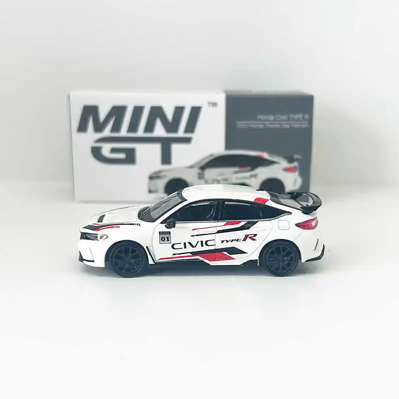 MINI GT 1/64 #626 Civic  R 2023 Die-cast Alloy Car Model Collection Display Gift