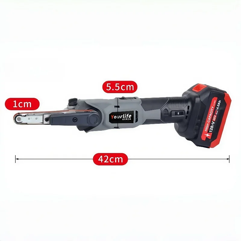 Cordless mini Belt Sander Electric Polisher Grinder for Metal Wood tools For Makita 18V battery Portable Sanding Machine