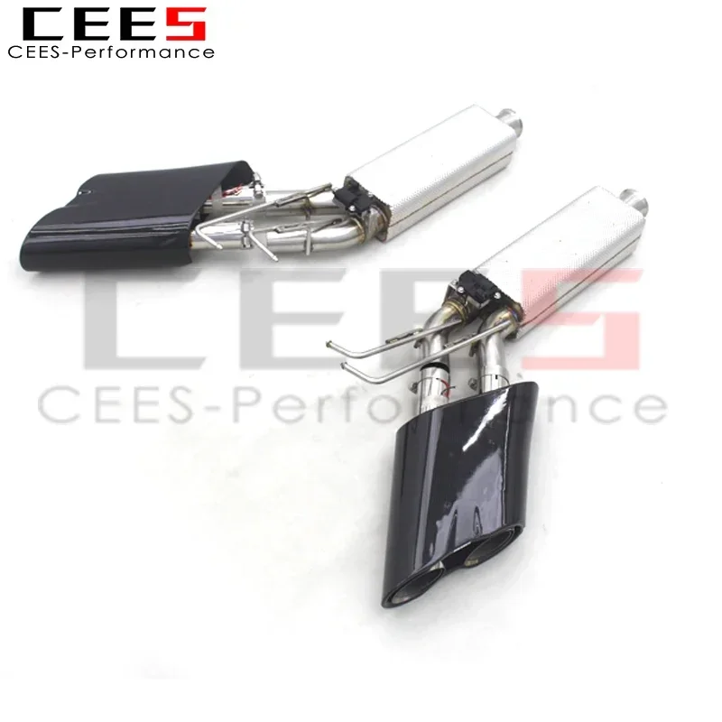 CEES Catback Exhaust for Mercedes-Benz G500/G550 W463A/W464 Stainless Steel Escape Exhaust Pipe Muffler with Led Exhaust Tips