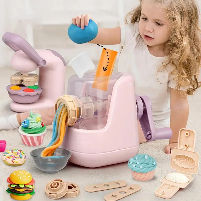 Deeg Keuken Creatie Tool Kit Ouder-kind Interactieve Noodle Machine Klei Deeg Playset Leren Onderwijs Speelgoed Cadeau Voor Kinderen