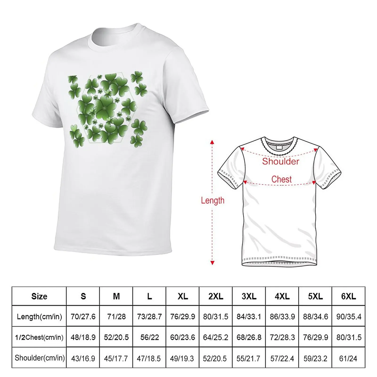 New Lucky Clover Kaleidoscope T-Shirt sublime t shirt anime clothes boys white t shirts custom t shirt men clothings