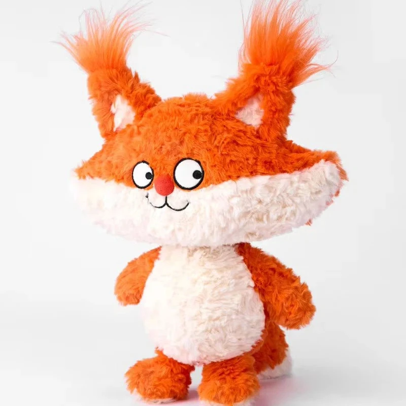 

Черно-белая плюшевая игрушка-кошка с пушистой шерстью, милая, пушистая, мягкая игрушка-антистресс для детей, для объятий