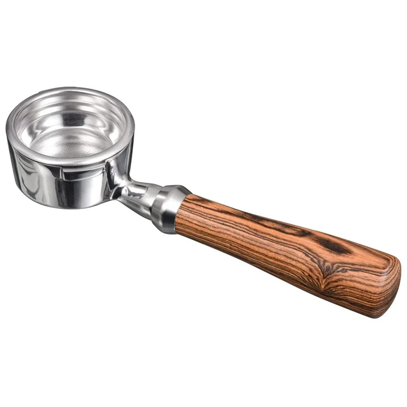 ABBK-2X Bodenloser Siebträger für Gaggia 58 mm, bodenloser Siebträger mit 2-Tassen-Filterkorb