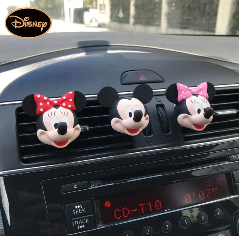 Disney Mickey Creative Vehicle Perfume Air Outlet Aromatherapy Lovely Cartoon Minnie Car Interior Decoration Accessories Gifts