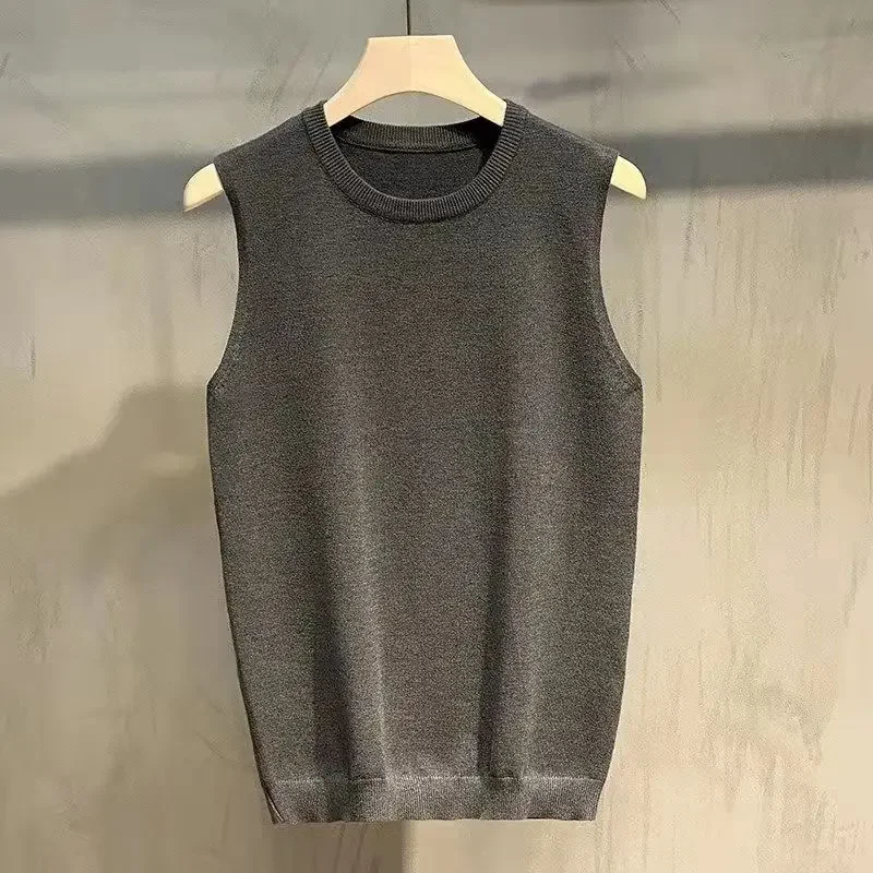 Waistcoat Korean Popular Clothes Sweaters Male Knitwear Jumpers Men\'s Knitted Vest Y2k Autumnr and Winter Top Cashmere Reviews