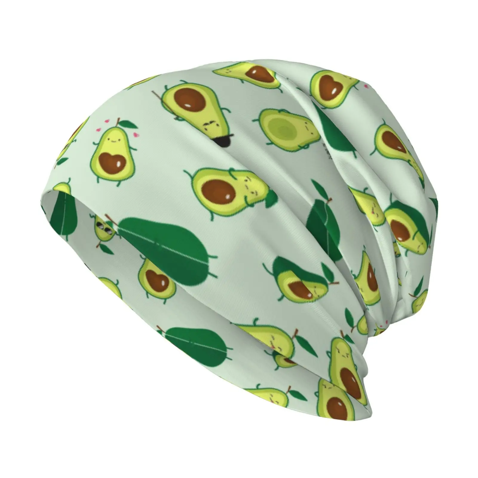 Avocado Cartoon Pattern Knitted Soft Elastic Yarn Cap, Loose Fitting Chemotherapy Cap/cancer Headband Suitable for Gift Giving
