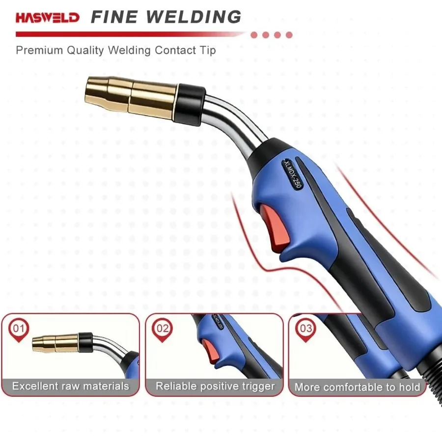 10 Fuß MIG-Pistole Ersatz für Miller AccuLock MDX-250 Millermatic 212 235 250 251 252 255 Multimatic 200 255 Mig-Schweißgerät mit Enh