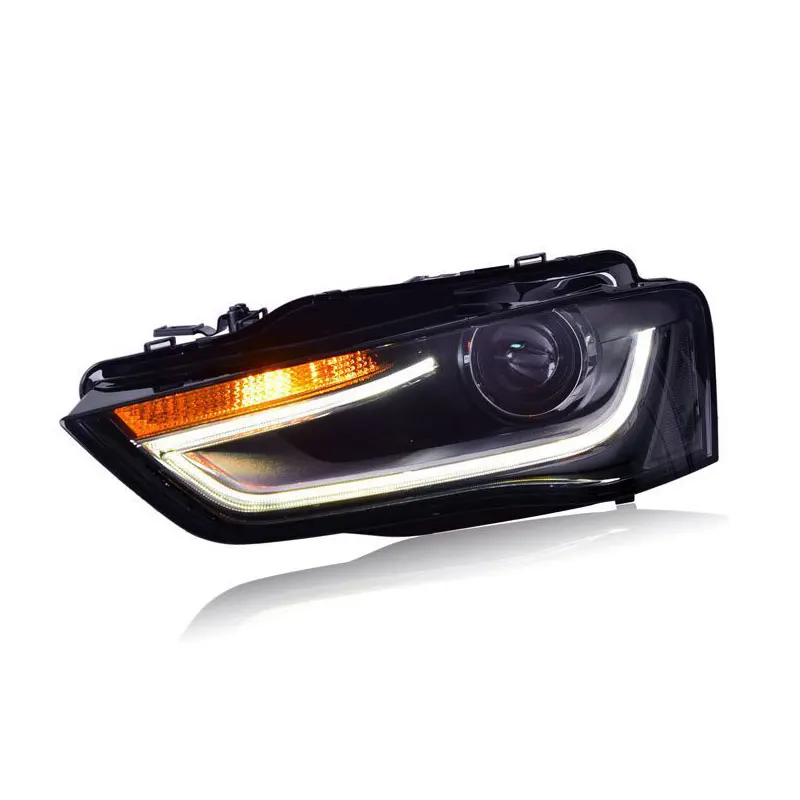 Car Front Lights For Audi A4 2013 2014 2015 2016 A4L S4 B8 Headlamp Upgrade High Configure Led Headlights Assembly Plug and play