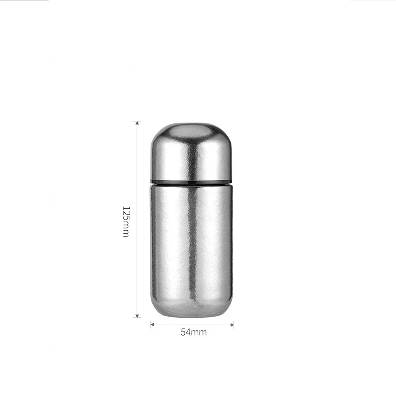 ​150ml Pure Titanium Cup | Insulated Travel Mug Tea cup | Ultra-Lightweight & Naturally Antibacterial (Portable Capsule Design)​