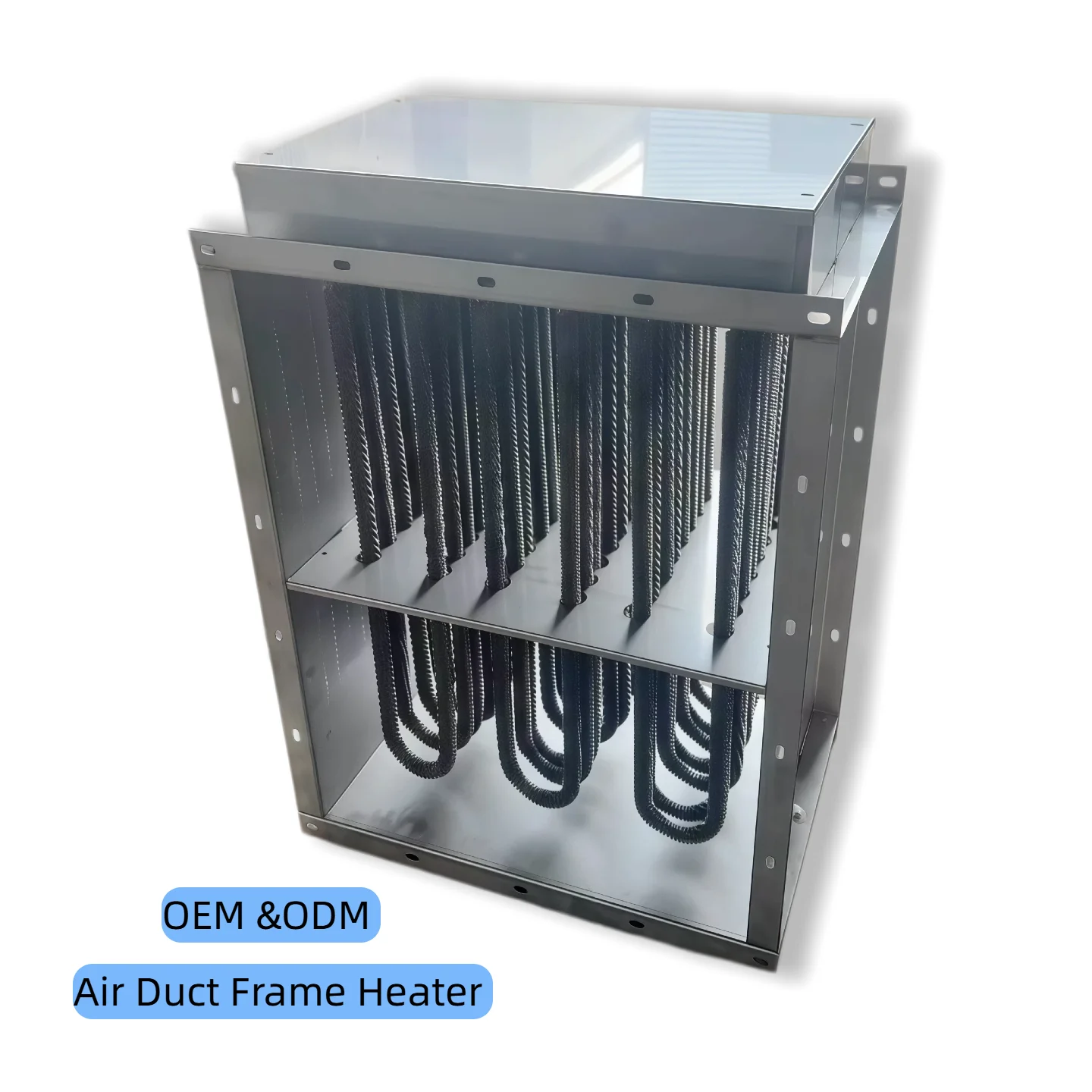 Industrial electric duct heater stainless steel fin explosion-proof tubular heating element with heating wire