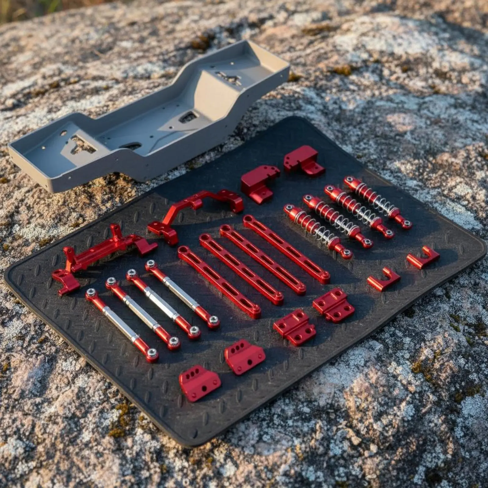 

Металлический 4-звенный амортизационный комплект для радиоуправляемых машин, простая установка, амортизаторы для RC-краулеров, звенья амортизационной системы, обработанные на ЧПУ