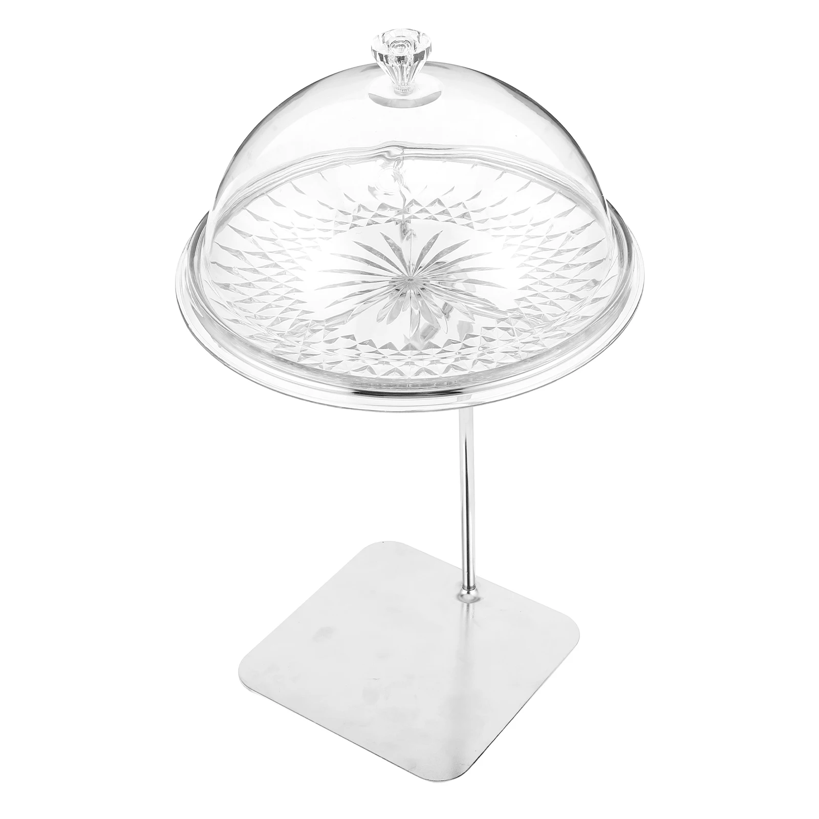 

Fruit Dish Cake Covers Cupcake Server Stand with Lid Dessert Plate Bakery Display Tray Cookie Platter Transparent Serving