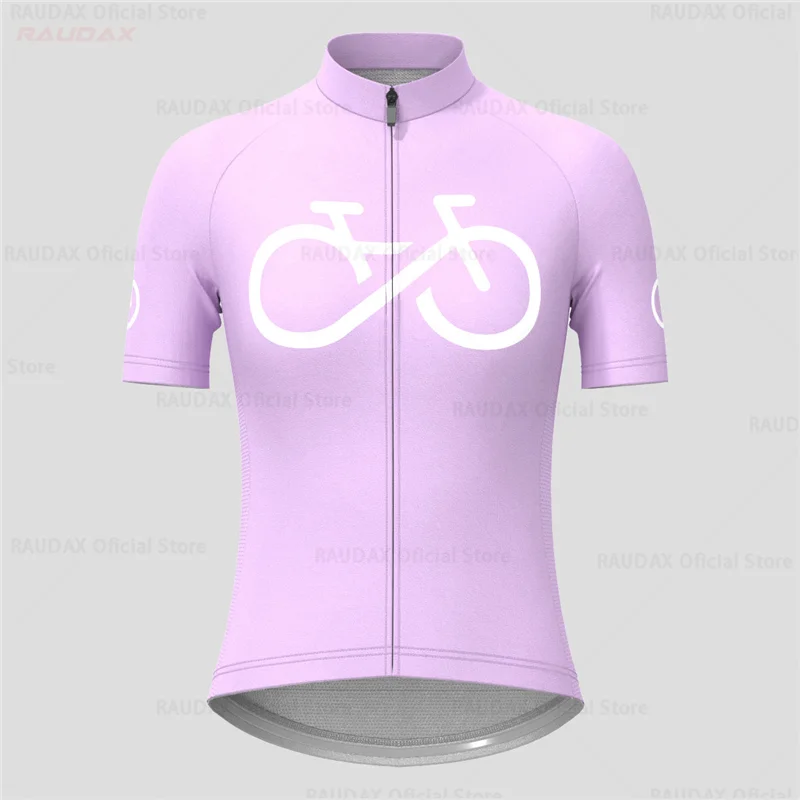 2023 قميص ركوب الدراجات للسيدات على الطرق الجبلية MTB قميص نسائي للدراجة بأكمام قصيرة ملابس ركوب الخيل بلوزة صيفية وردي