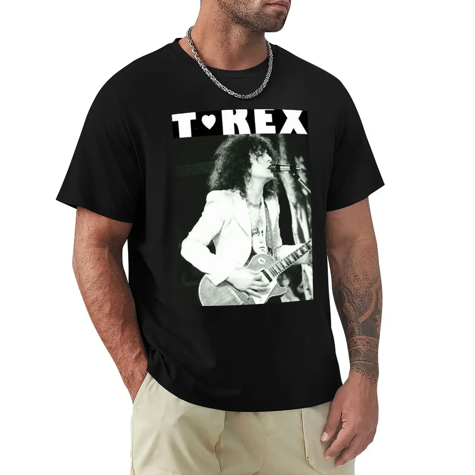 T Rex - Marc Bolan T-Shirt oversized anime t shirts customs design your own man t shirt slim fit shirts for men