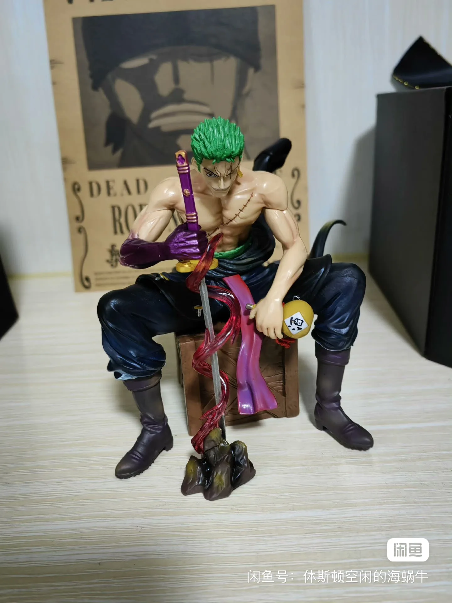 One Piece Gk Evil Studio Sitting Vs Zoro Series Statue Collect Trendy Figure Model Animation Peripherals Toys Ornaments Gifts