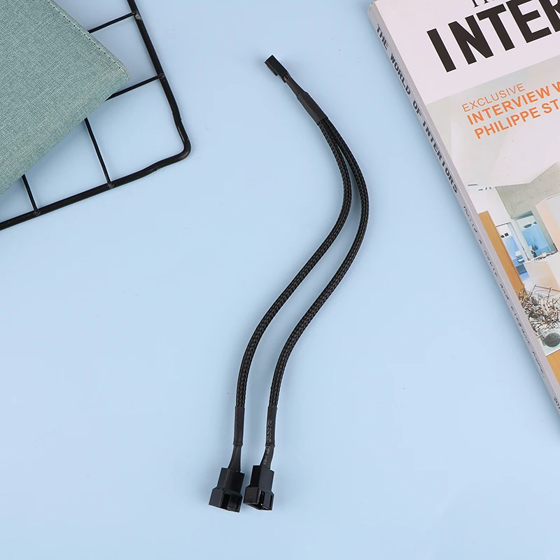 Fan Extensão Splitter Hub Cabos, Placa-mãe, CPU, Y Splitter Cable, PC Case, Adaptador, 4 Pin