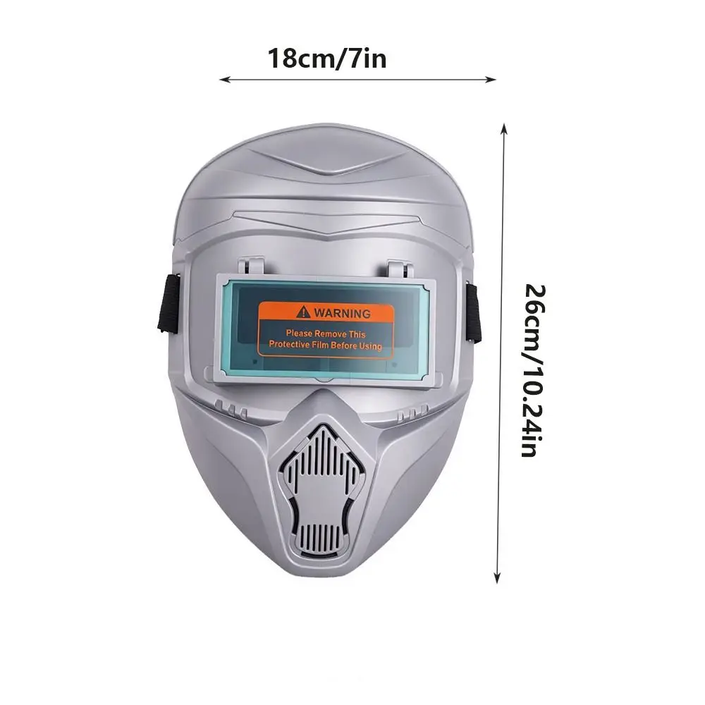 Auto-Darkening Welding Helmet Flip-Up Design High-Definition Welding Mask Large Viewing Area Face Cover Welder Shield Welding view 6