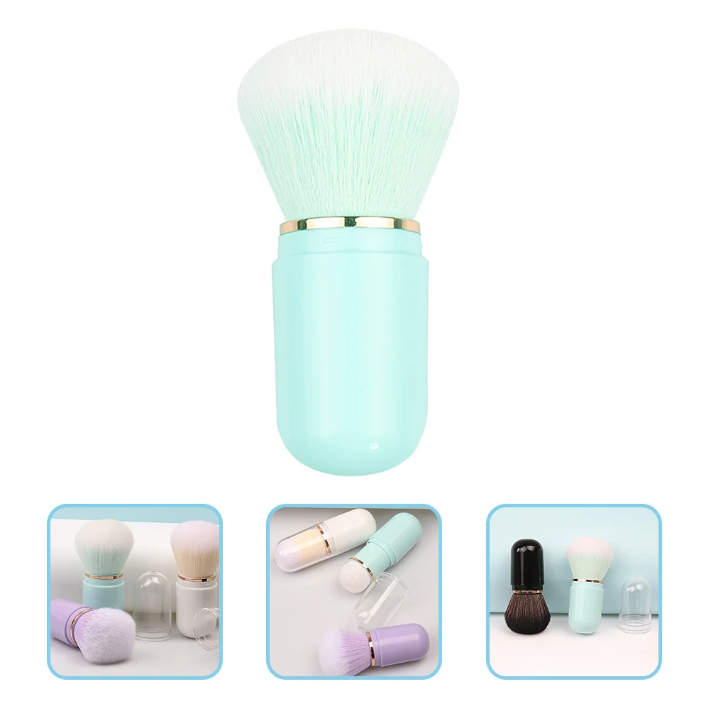 Capsule Brush Makeup Powder for Cosmetics Blusher Major Retractable Portable Abs Handle Multi-use Travel Brishes