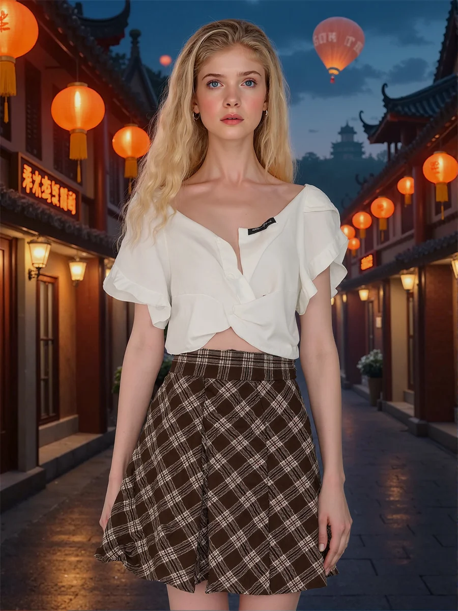 Faldas plisadas Vintage para mujer, malla en capas, tul de retales, elegante, elegante, con volantes, fluido, banquete, fiesta de graduación, moda