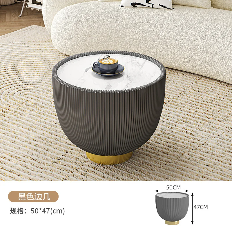 xx-Light Luxury Modern Round Tea Table Simple Design for Small Apartment Living Room Size Combination Coffee Table*