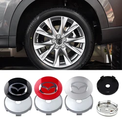 56MM/60MM Car Wheel Center Hub Stickers Auto Rim Badge Cover For Mazda 3 Bk 6 Gh CX-5 CX30 MX-5 2 5 CX-3 GJ GL CX-8 MS RX-8 626