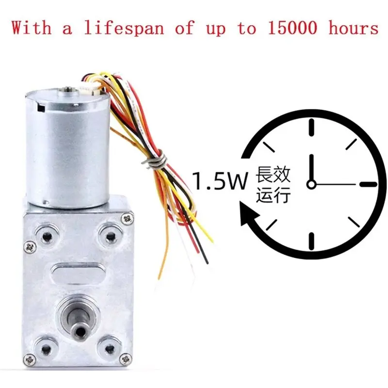 AB41-Turbine Worm Gear Motor Low Noise Self-Locking All Metal Gear Motor All Metal Gear Motor