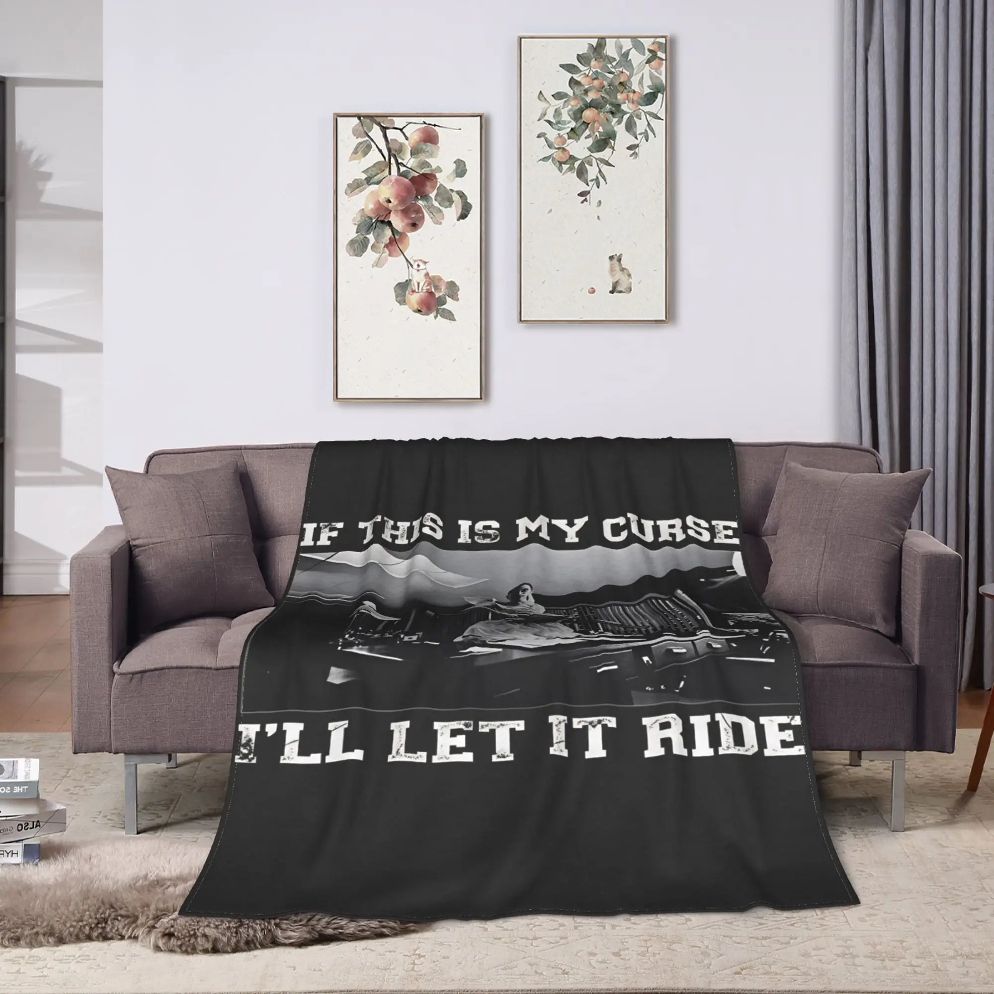 A-Ariana Grande Petal Core Blanket Quality Warm Cozy  Throw Blanket Winter Camping Living Room Fashion Bedspread