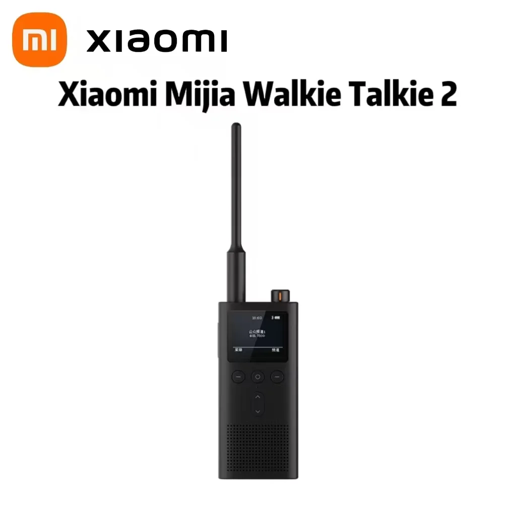 Xiaomi Mijia Walkie Talkie 2 5W UV Dual Band Radio IP65 Waterproof 13 Days Long Standby Interphone Location Share