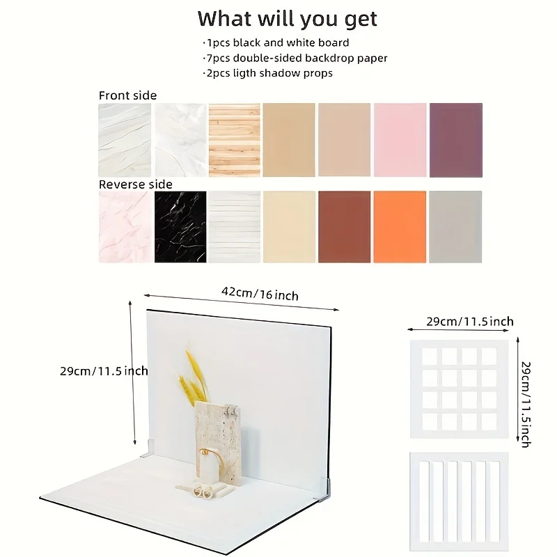 29x42 سنتيمتر صورة خلفية مجموعة سميكة التصوير البطاقات 7 خلفية أوراق استوديو خلفية المجلس لالتقاط الصور المهنية #3
