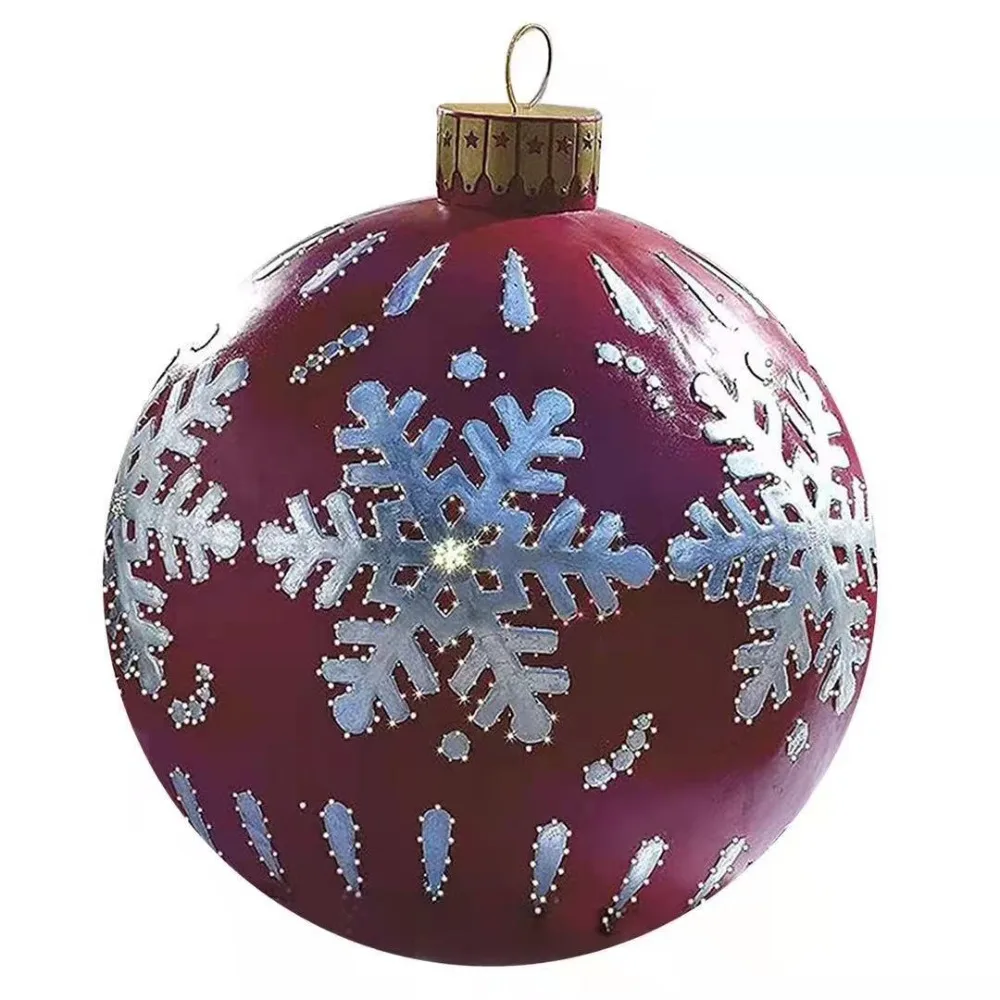 Christmas Decoration Outdoor Fun Printed PVC Inflatable Toy Ball Crafts