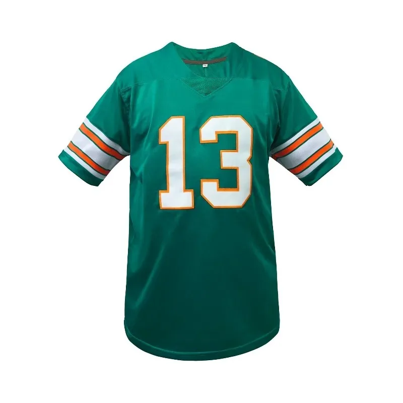 تي شيرت رجالي مطرز لكرة القدم جيرسي قابل للتنفس برقبة على شكل حرف V من Miami Rugby Jersey بأكمام قصيرة للتدريب والمنافسة ملابس رجالية