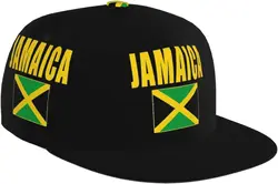 Cute Jamaica Flag Baseball Hat Green and Yellow Baseball Cap Adjustable Jamaican Trucker Hat for Men Women