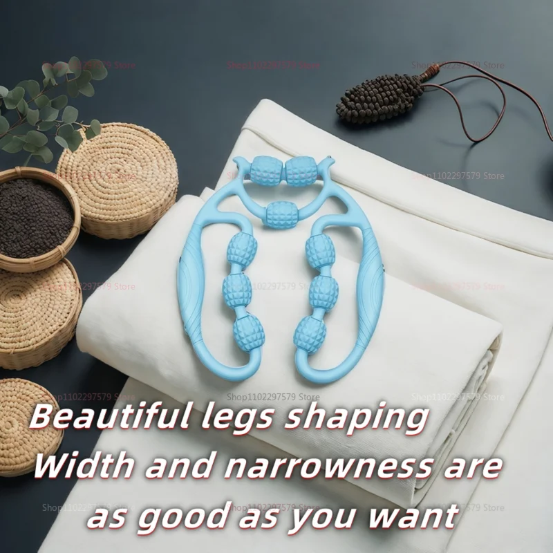 مدلك الساق بمشبك حلقي لتخسيس العجل واسترخاء العضلات واستخدام أسطوانة العجن في صالة الألعاب الرياضية المنزلية معدات تمارين اللياقة البدنية