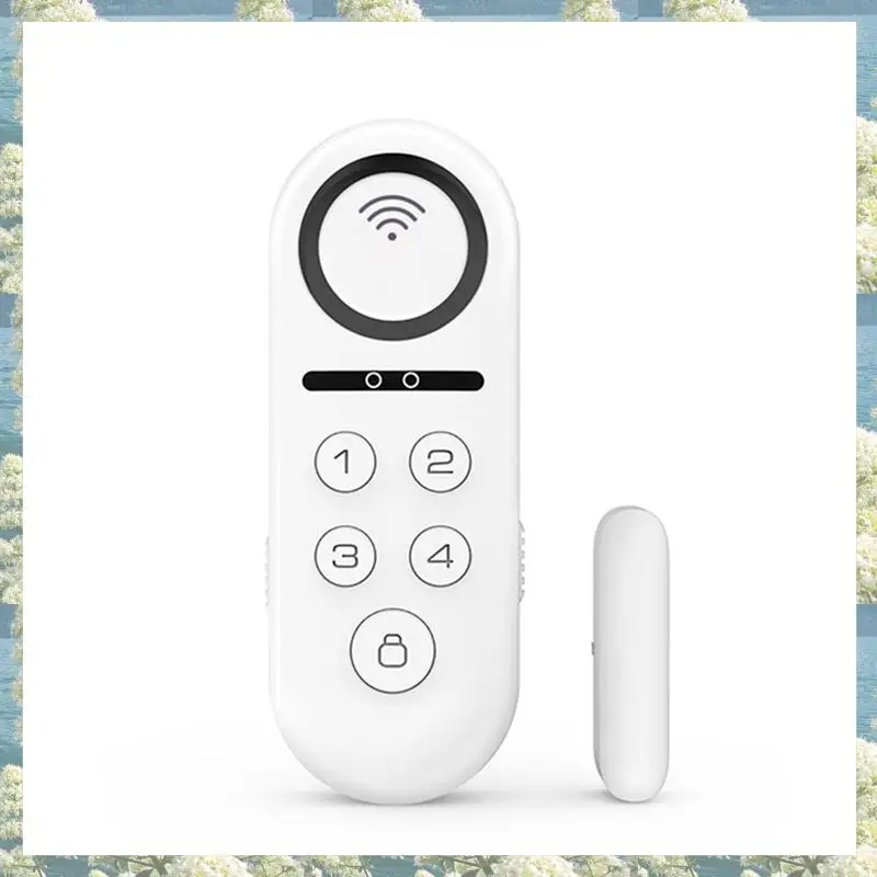 جديد-Tuya الذكية نافذة الباب إنذار الاستشعار الباب المغناطيسي عن بعد الصوت والضوء كلمة المرور نزع سلاح تويا المنزل الذكي