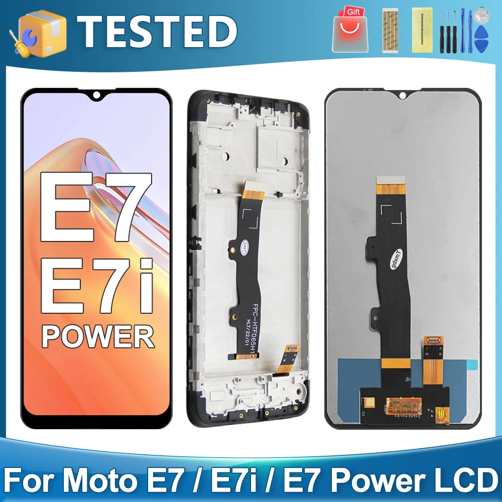 For Motorola Moto E7 E7i Power For Moto E7 Power For Moto E7i LCD Display Touch Screen Digitizer Assembly Replacement