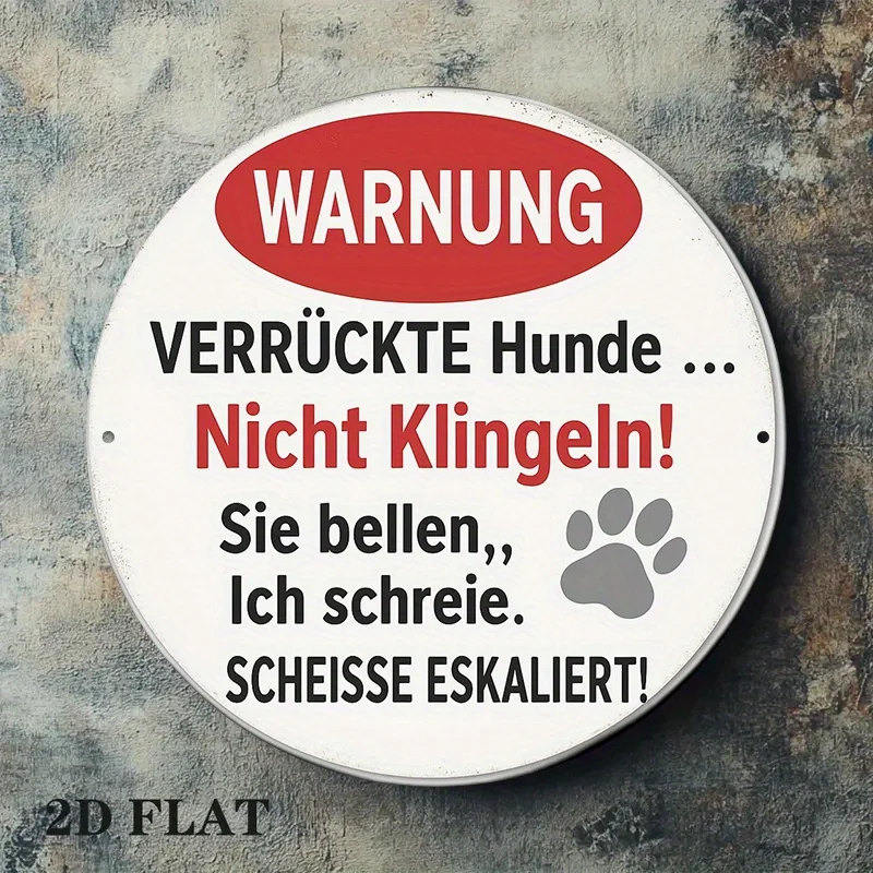 1 piece of 2D flat, round wooden signboard, a retro decorative plaque featuring the phrase 