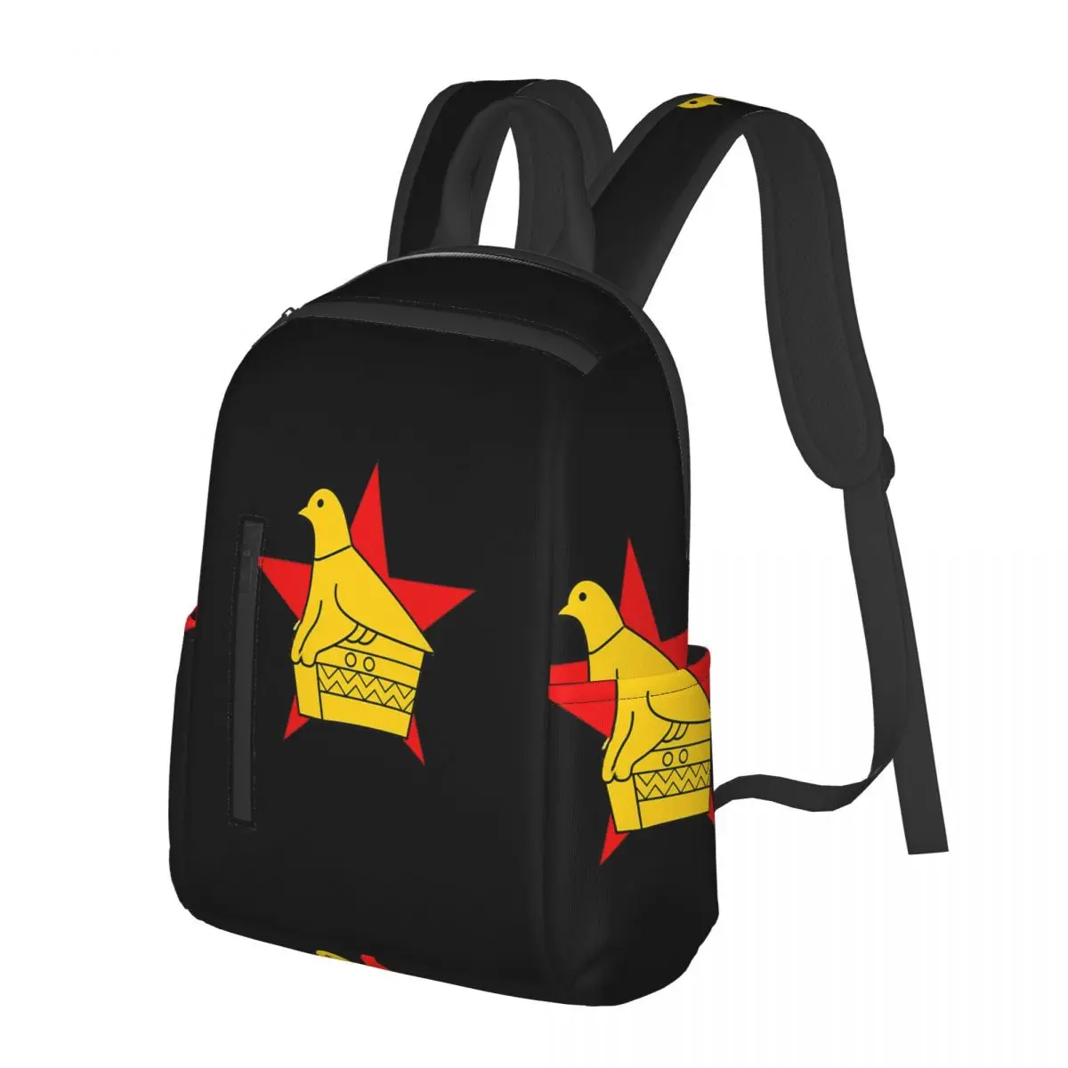 Zimbabwe Cricket Board Custom Sticker Student Backpack School Bag Hiking Travel Daypack for Boys Girls Bookbag Shoulder Bags