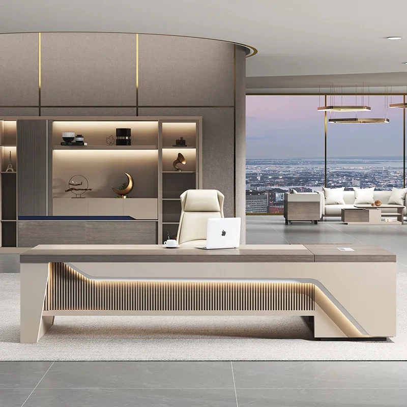 Nordic Modern Lounges Desk Tablet Stand Executive Office Furniture Adjustable Table White Desk With Drawers Workstation Desk