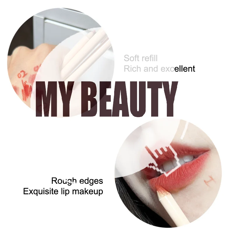 HERORANGE 1.5g Lip Liner Echt Naakt Langdurige Anti-aanbak Cup Matte Lippenstift Pen Balpen Voor Vrouwen Cosmetica Makeups