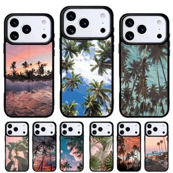 Funda iPhone con diseño de hoja de palmera y carcasa trasera